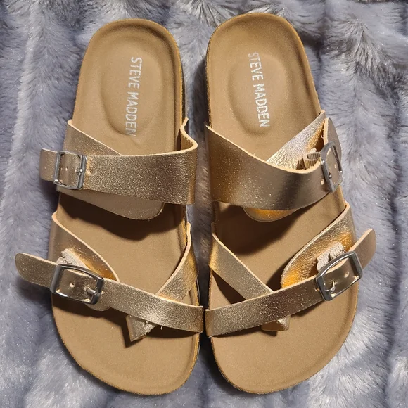 Steve Madden Rose gold sandals size 13 - Picture 2 of 3